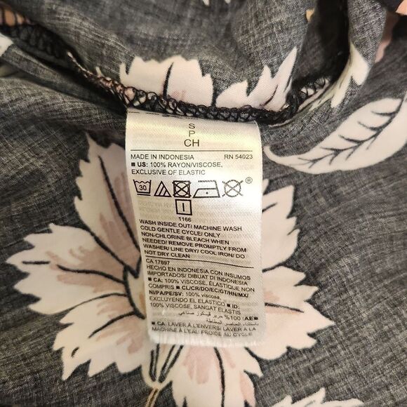 EUC Old Navy Printed Button-Front Waist-Defined Midi Dress, Size S - Picture 4 of 4